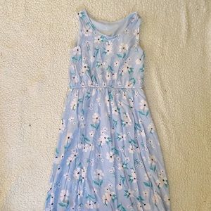 Light blue floral girls dress size 8